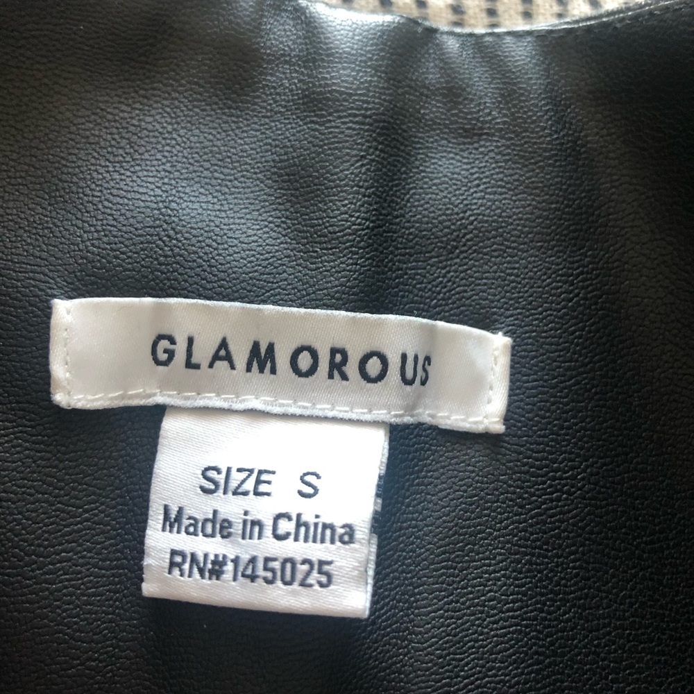 Fake leather pants
